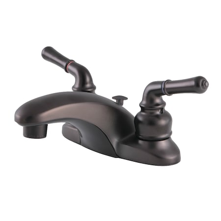 Kingston Brass KB625B 4" Centerset Bathroom Faucet, Oil Rubbed Bronze KB625B